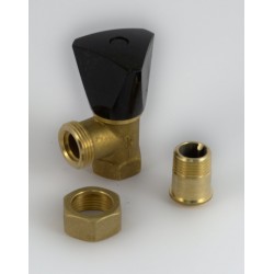 Valvola ad angolo regolazione acqua 1/2" per intonacatrice e mescolatore Imer